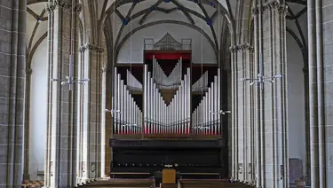 Die Orgel in der Kirche in Nordhausen. Foto: Wikimedia